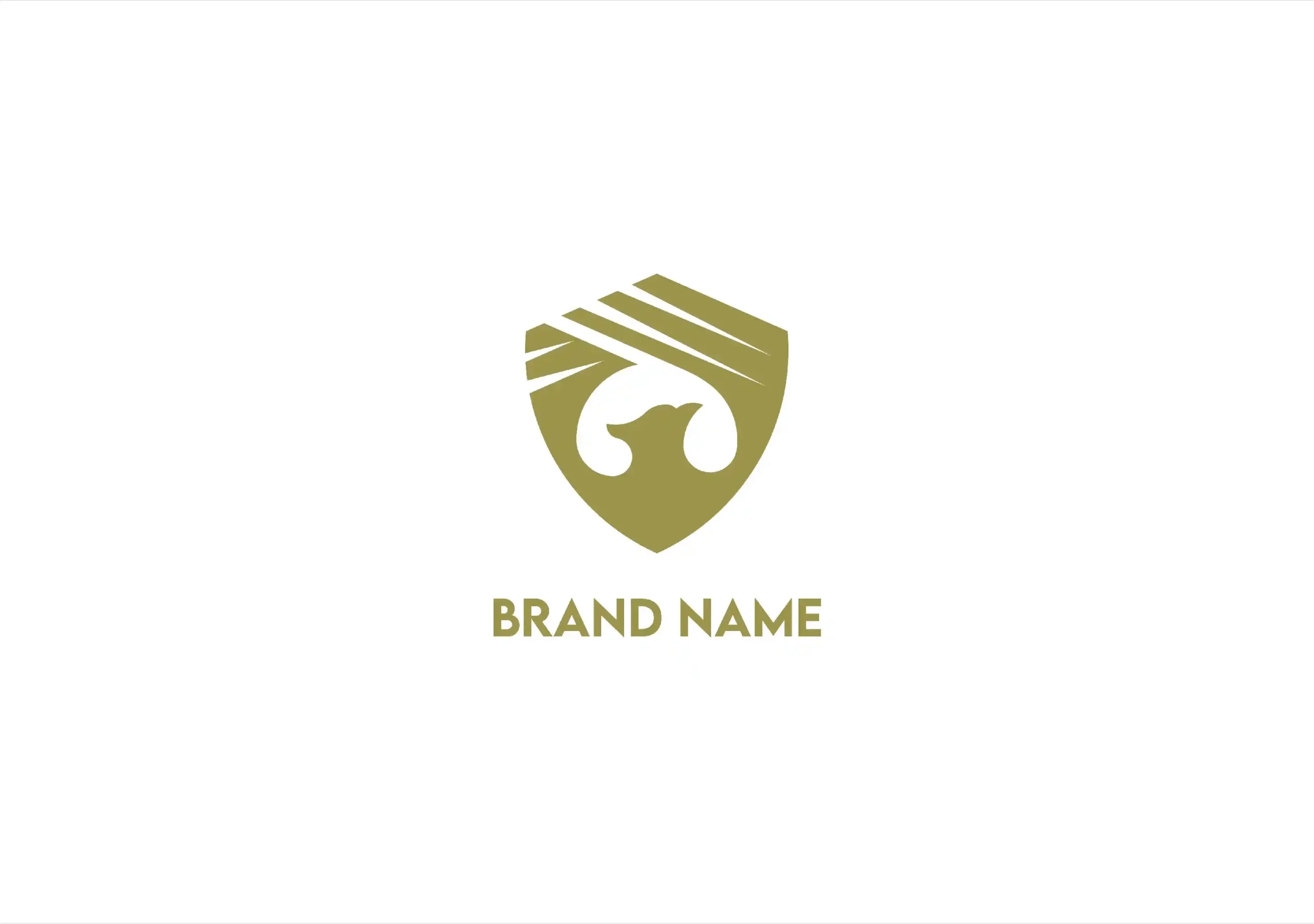 Shield falcon logo design by Logo Creation demonstrating brand identity expertise